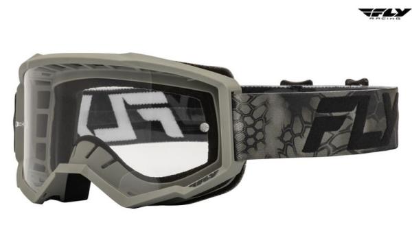 FLY RACING Focus Special Edition Kryptek Brille - Klares Glas